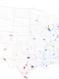 Dot distribution map
