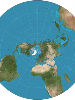 Stereographic map projection