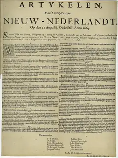 Articles of Surrender of New Netherland