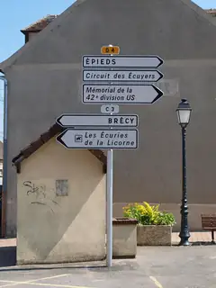 Panneau de signalisation directionnelle de position en France