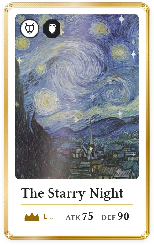 The Starry Night, Legendary, ATK 75, DEF 90