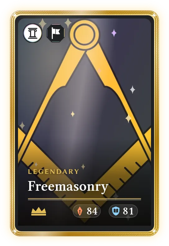 Freemasonry, Legendary, ATK 84, DEF 81