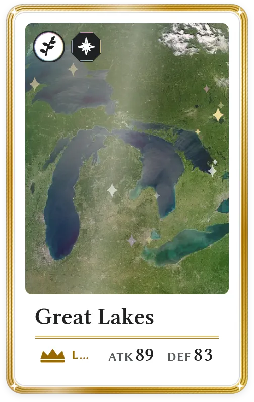Great Lakes, Legendary, ATK 89, DEF 83