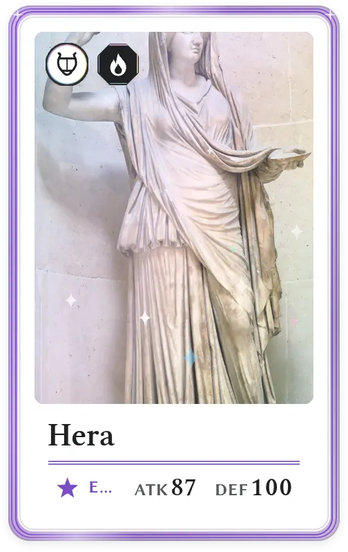 Hera, Epic, ATK 87, DEF 100