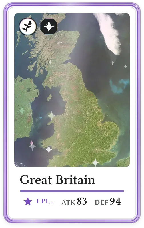 Great Britain, Epic, ATK 83, DEF 94