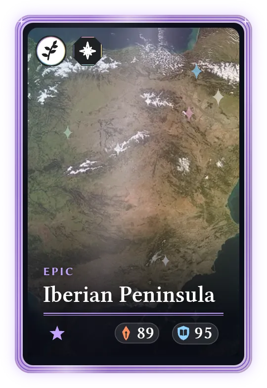 Iberian Peninsula, Epic, ATK 89, DEF 95