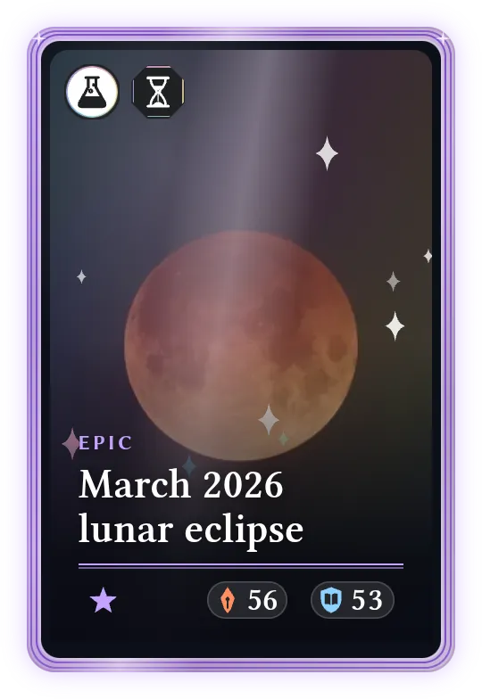 March 2026 lunar eclipse, Epic, ATK 56, DEF 53