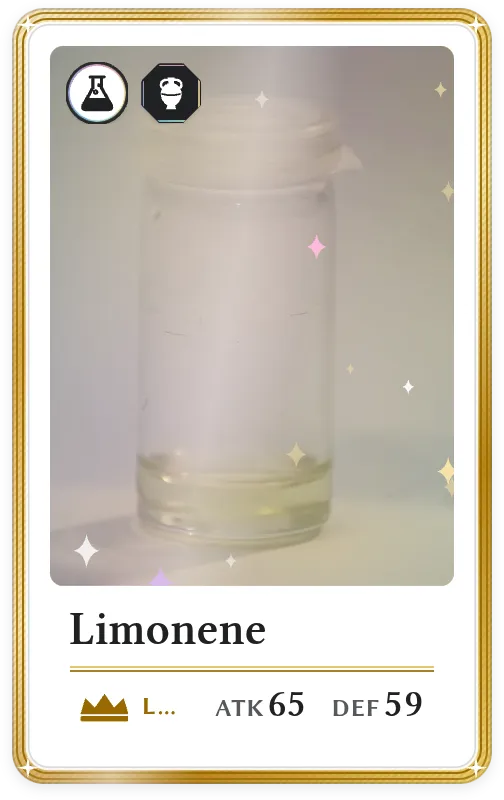 Limonene, Legendary, ATK 65, DEF 59
