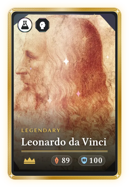 Leonardo da Vinci, Legendary, ATK 89, DEF 100
