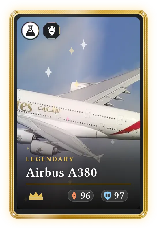 Airbus A380, Legendary, ATK 96, DEF 97