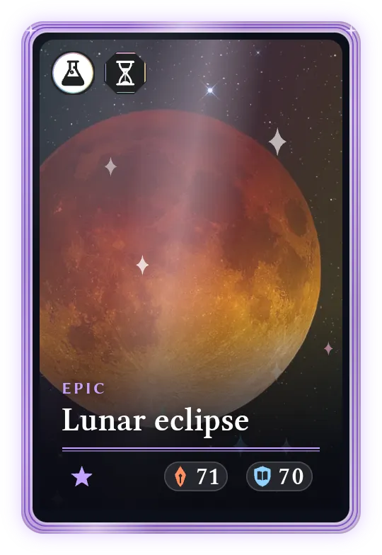 Lunar eclipse, Epic, ATK 71, DEF 70