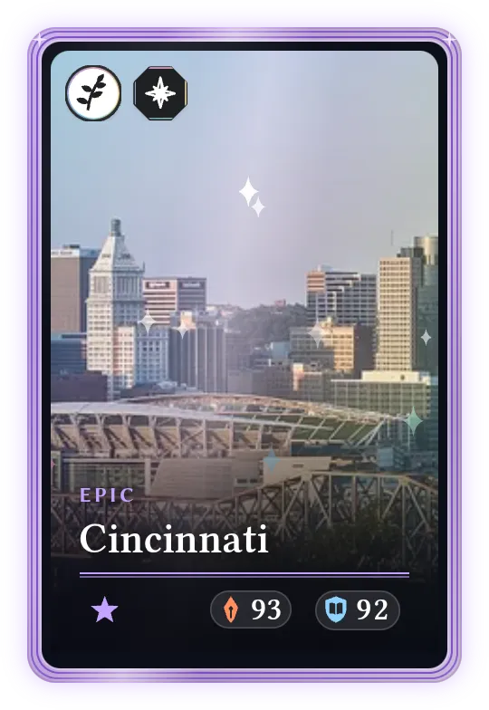 Cincinnati, Epic, ATK 93, DEF 92