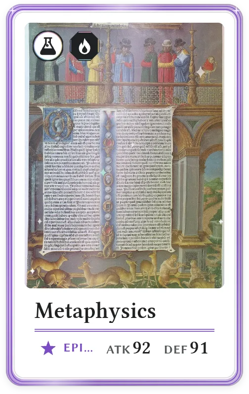 Metaphysics, Epic, ATK 92, DEF 91