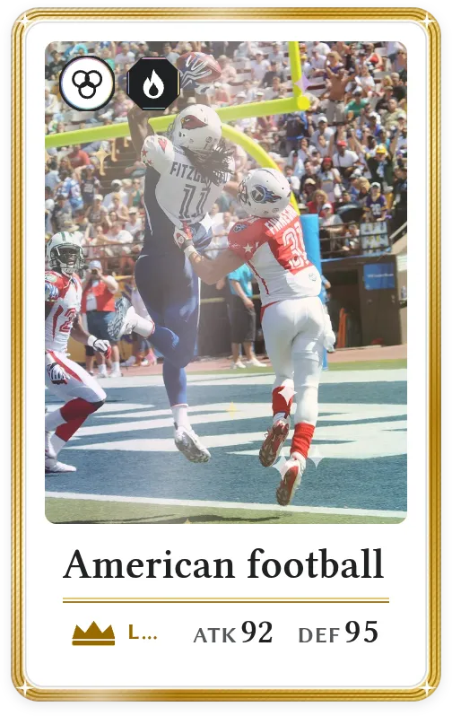 American football, Legendary, ATK 92, DEF 95