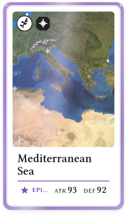 Mediterranean Sea, Epic, ATK 93, DEF 92