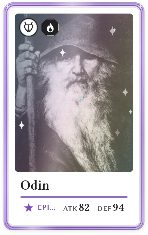 Odin, Epic, ATK 82, DEF 94