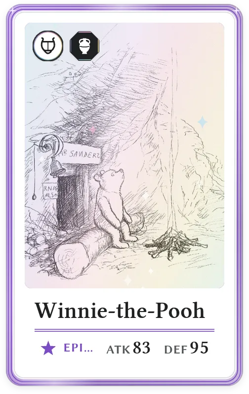 Winnie-the-Pooh, Epic, ATK 83, DEF 95