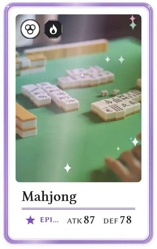 Mahjong, Epic, ATK 87, DEF 78