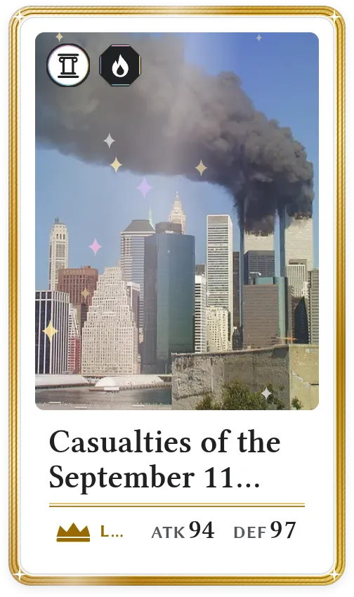 Casualties of the September 11 attacks, Legendary, ATK 94, DEF 97
