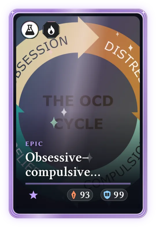 Obsessive–compulsive disorder, Epic, ATK 93, DEF 99