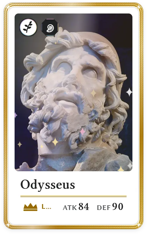 Odysseus, Legendary, ATK 84, DEF 90