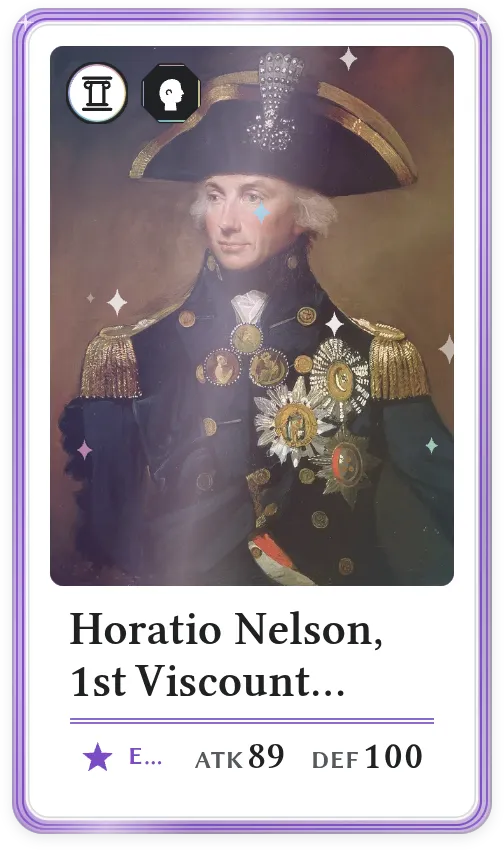 Horatio Nelson, 1st Viscount Nelson, Epic, ATK 89, DEF 100