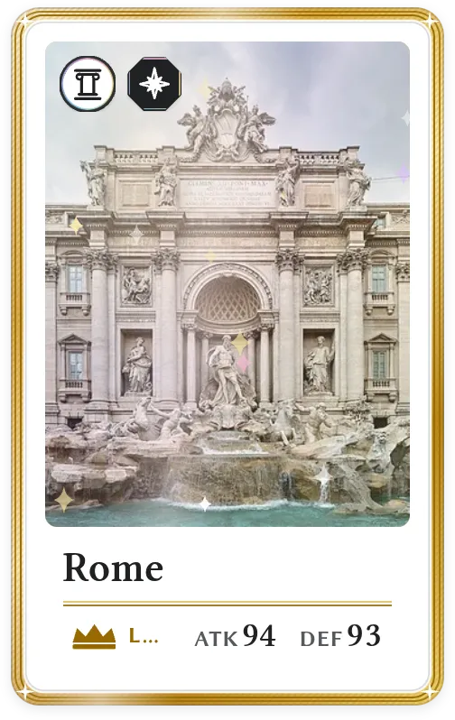 Rome, Legendary, ATK 94, DEF 93