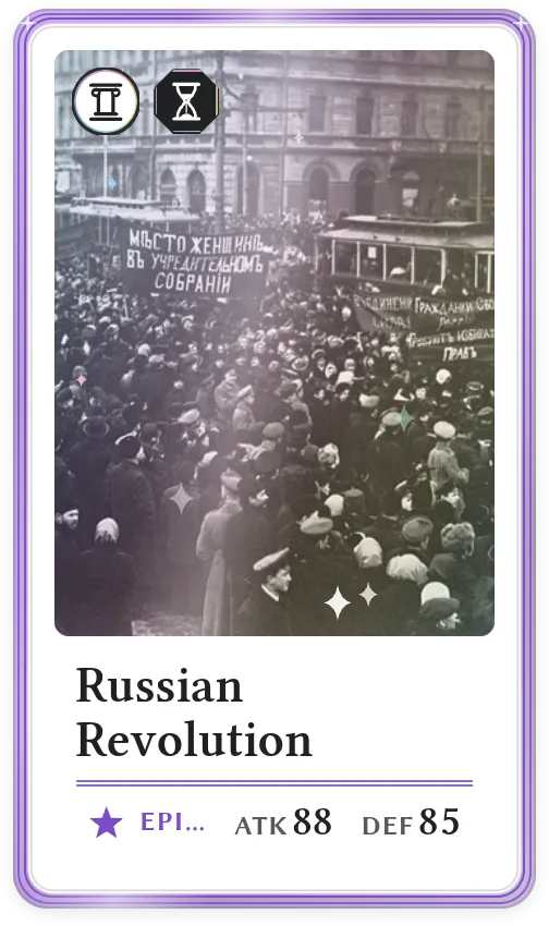 Russian Revolution, Epic, ATK 88, DEF 85