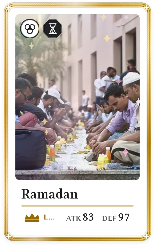 Ramadan, Legendary, ATK 83, DEF 97
