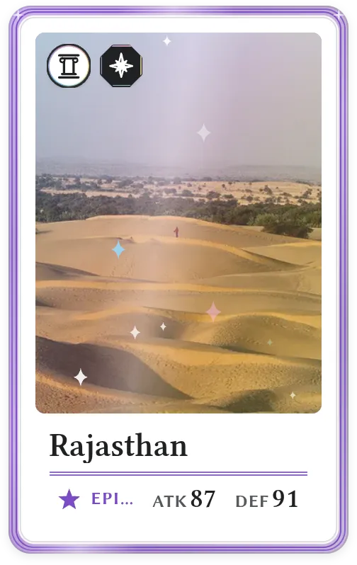 Rajasthan, Epic, ATK 87, DEF 91