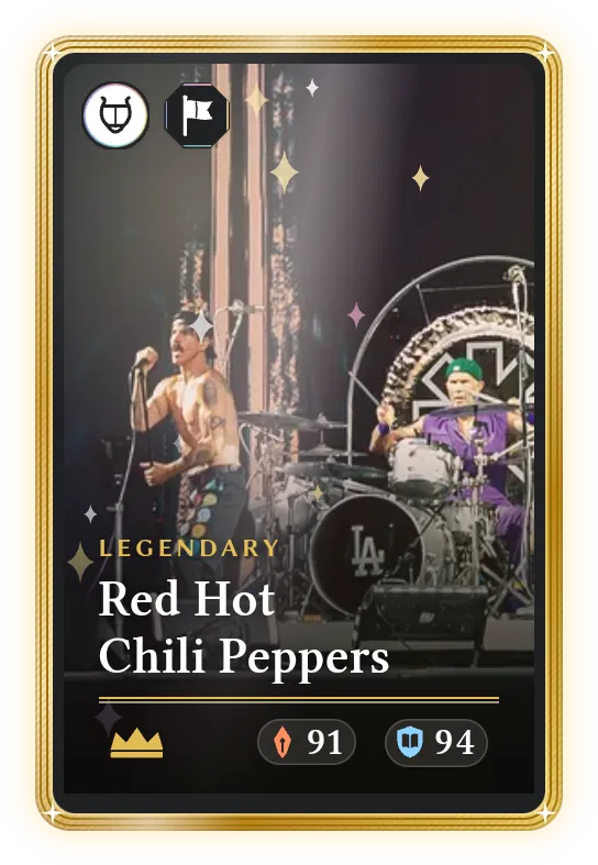 Red Hot Chili Peppers, Legendary, ATK 91, DEF 94