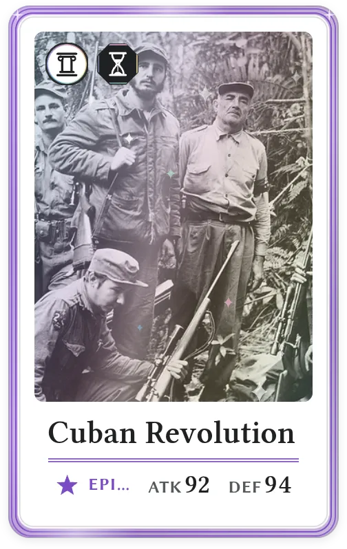 Cuban Revolution, Epic, ATK 92, DEF 94