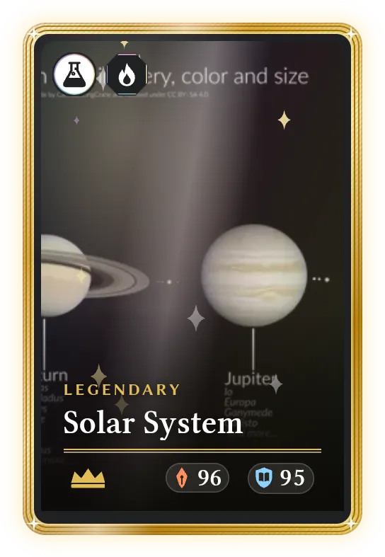 Solar System, Legendary, ATK 96, DEF 95