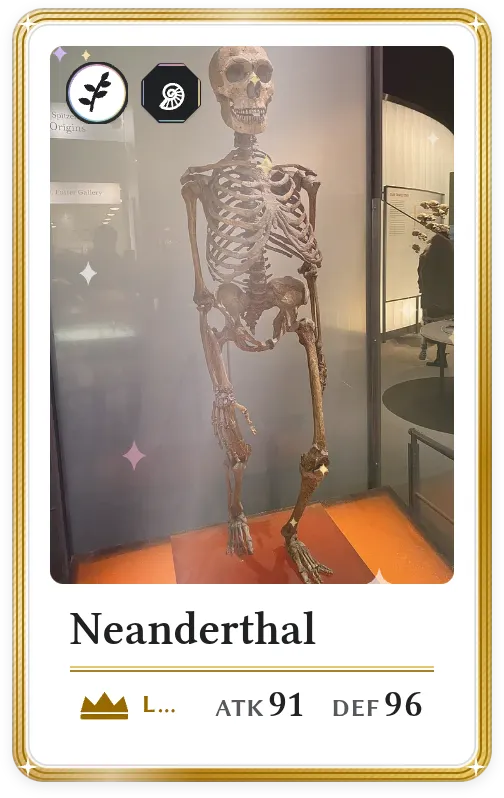 Neanderthal, Legendary, ATK 91, DEF 96