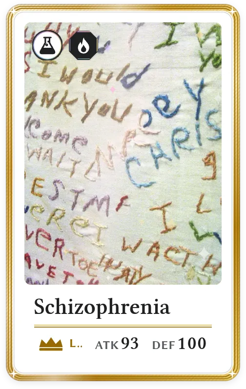 Schizophrenia, Legendary, ATK 93, DEF 100