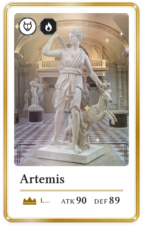 Artemis, Legendary, ATK 90, DEF 89