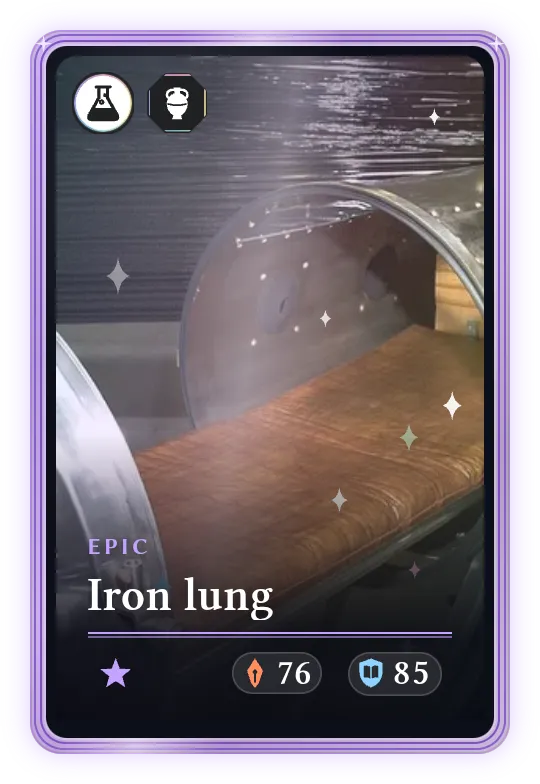 Iron lung, Epic, ATK 76, DEF 85