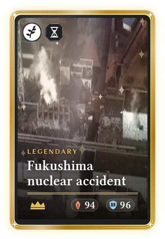 Fukushima nuclear accident, Legendary, ATK 94, DEF 96
