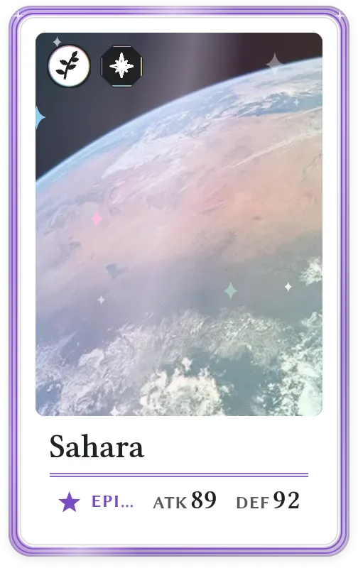 Sahara, Epic, ATK 89, DEF 92