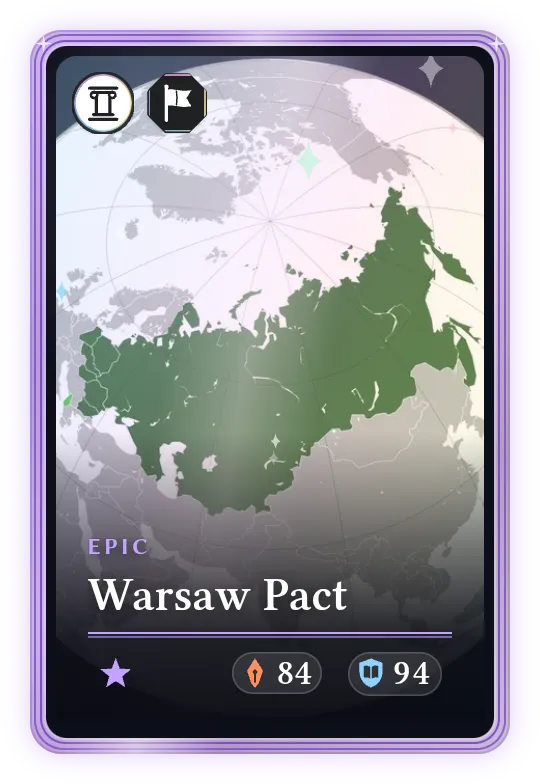 Warsaw Pact, Epic, ATK 84, DEF 94