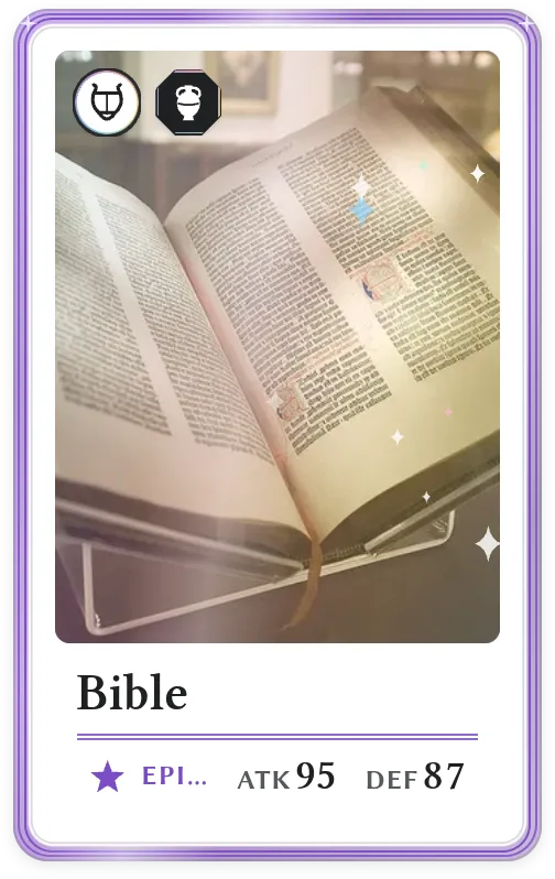 Bible, Epic, ATK 95, DEF 87
