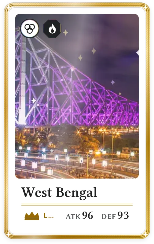 West Bengal, Legendary, ATK 96, DEF 93