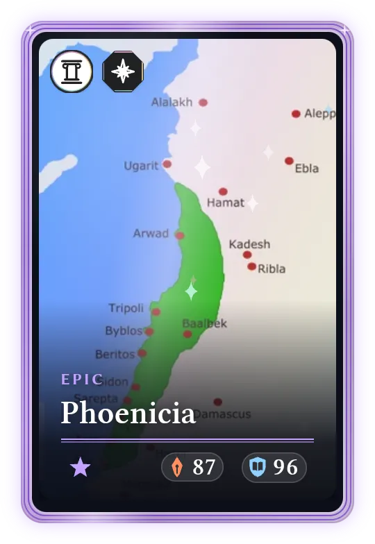 Phoenicia, Epic, ATK 87, DEF 96
