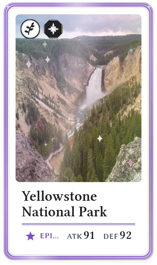 Yellowstone National Park, Epic, ATK 91, DEF 92