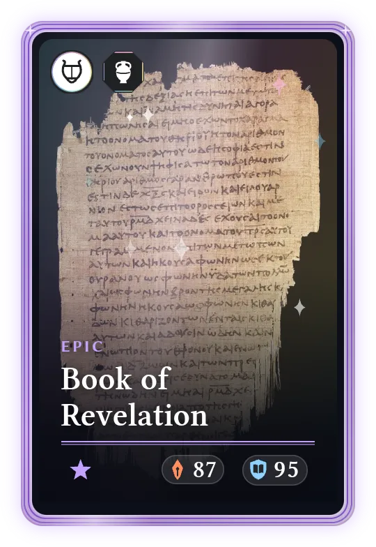 Book of Revelation, Epic, ATK 87, DEF 95