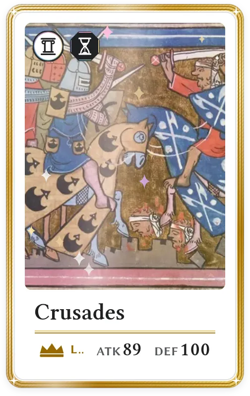 Crusades, Legendary, ATK 89, DEF 100