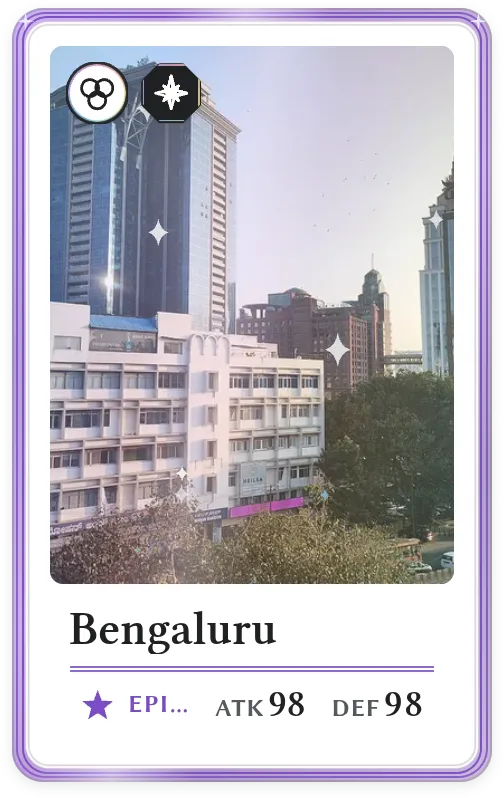 Bengaluru, Epic, ATK 98, DEF 98
