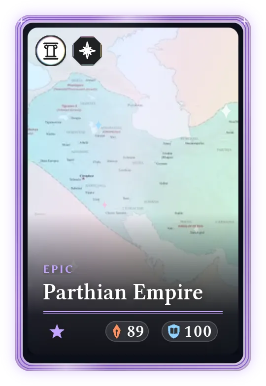 Parthian Empire, Epic, ATK 89, DEF 100