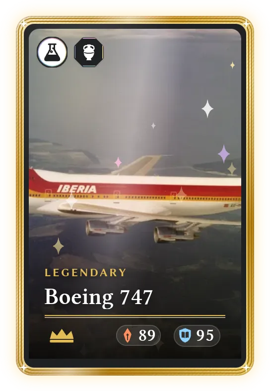 Boeing 747, Legendary, ATK 89, DEF 95