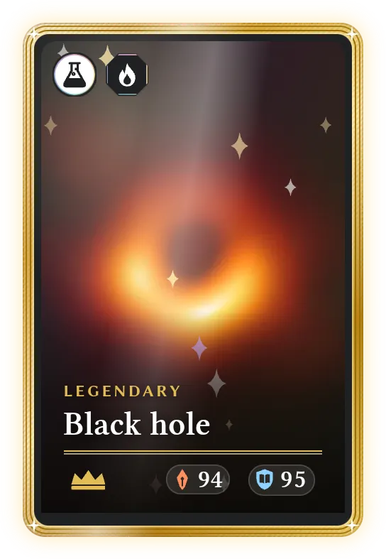 Black hole, Legendary, ATK 94, DEF 95